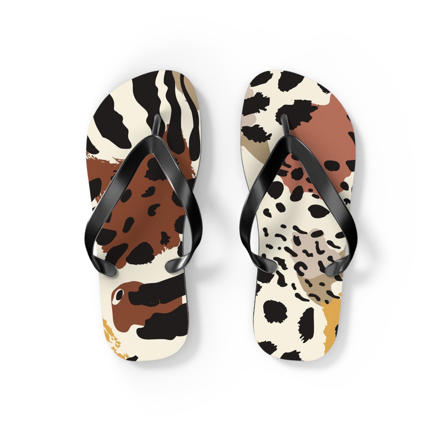 Stylish Leopard Print Flip Flops, Summer Beach Sandals, Poolside Footwear, Vacation Essentials, Trendy Footwear, Animal Print Slippers