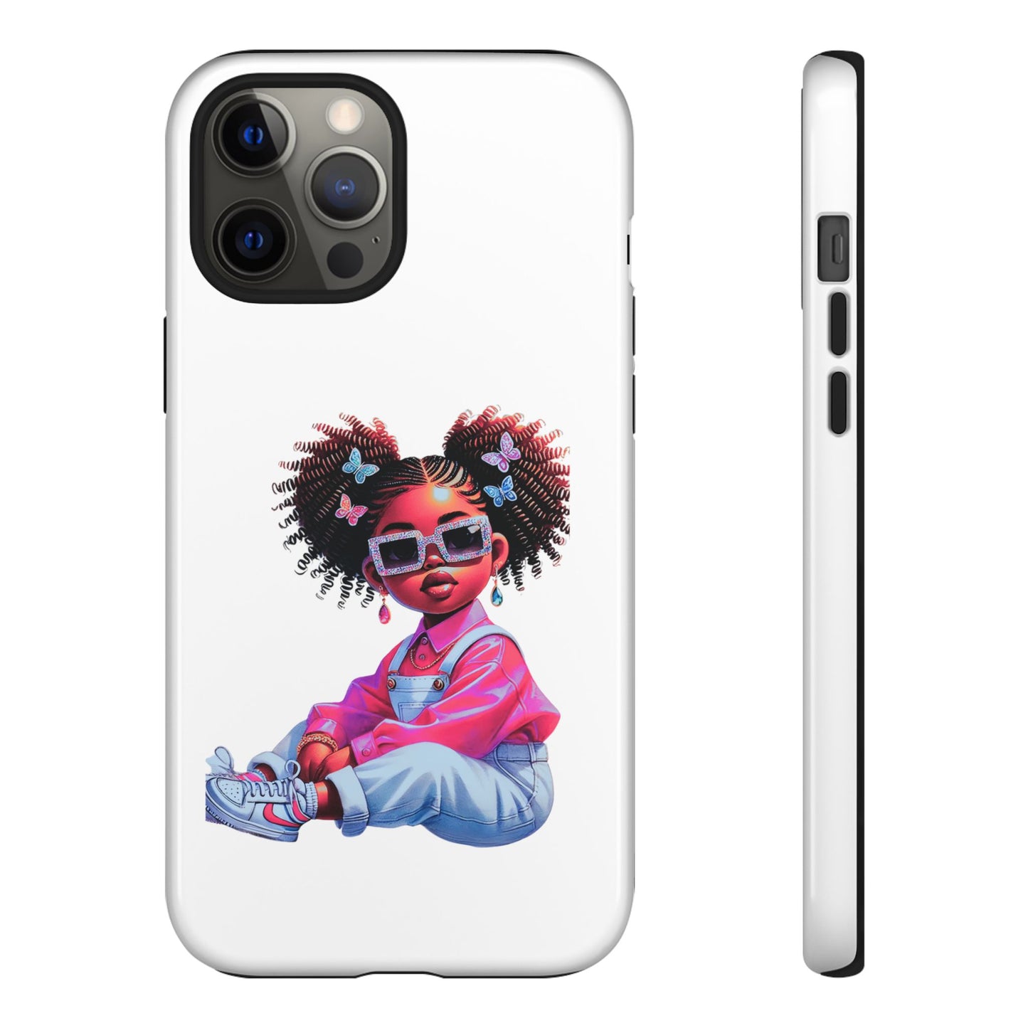 Trendy Phone Case - Sassy Girl Design, Personalized Gift, Durable Protection, Kid's Room Decor, Fun Accessory