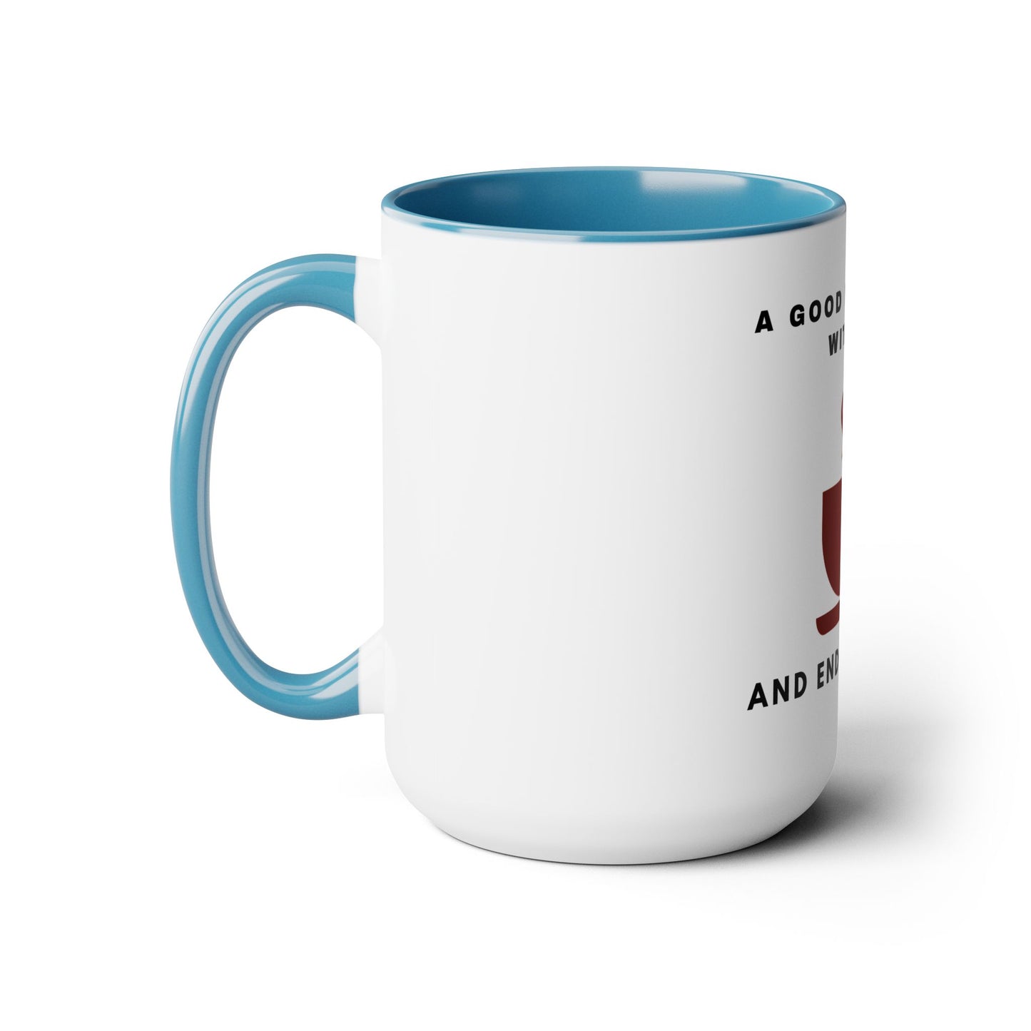 A Good Day Begins With Tea Two-Tone Mugs