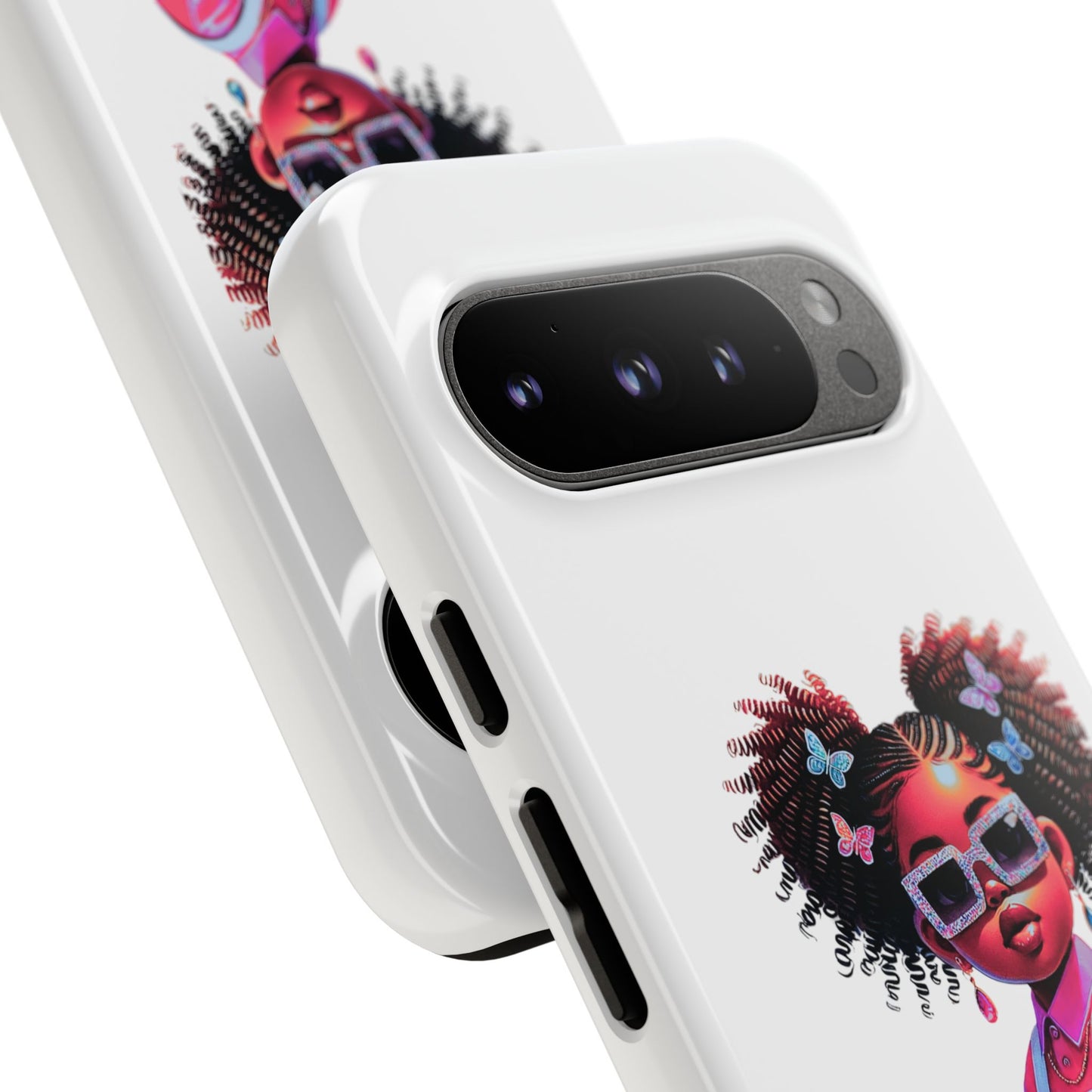 Trendy Phone Case - Sassy Girl Design, Personalized Gift, Durable Protection, Kid's Room Decor, Fun Accessory