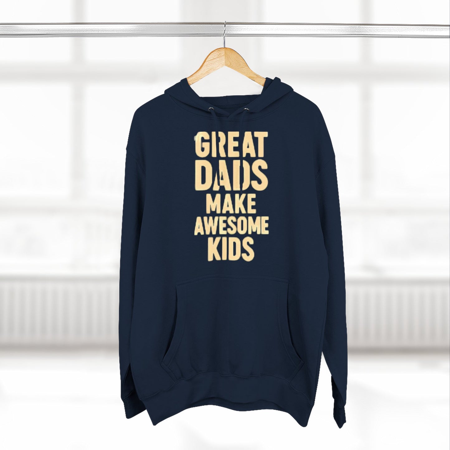 Fleece Hoodie - Great Dad Make Awesome Kids Design