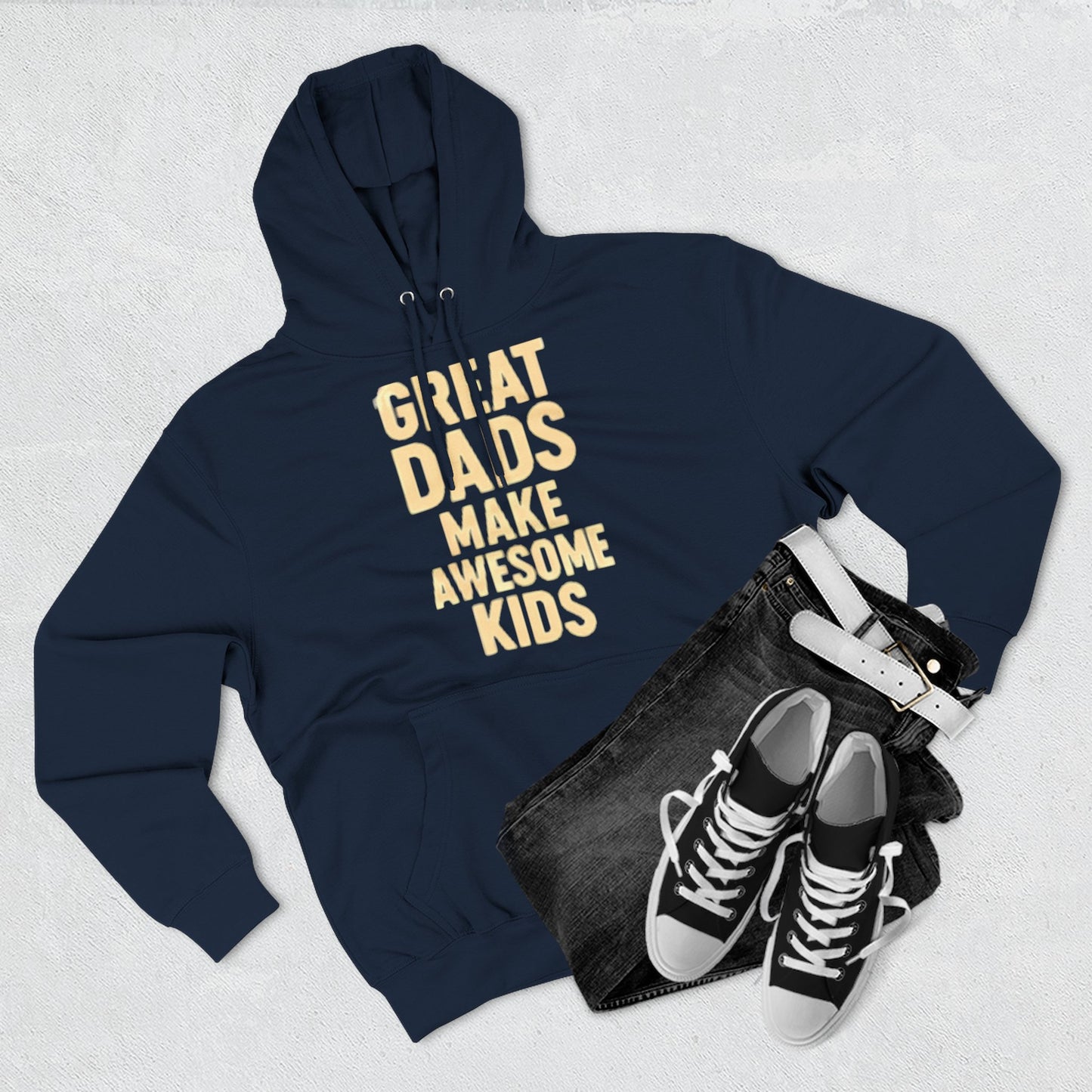 Fleece Hoodie - Great Dad Make Awesome Kids Design