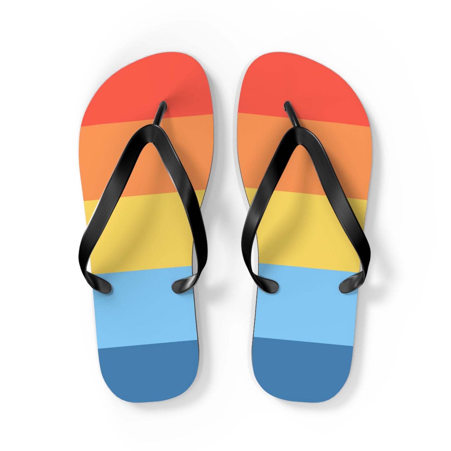 Colorful Summer Flip Flops, Beach Footwear, Vacation Sandals, Summer Accessories, Fun Pool Slides