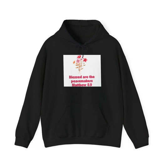 Blessed Are the Peacemakers Hoodie, Unisex Sweatshirt, Faith-Based Apparel, Gift for Christian Friends, Cozy Hooded Sweatshirt