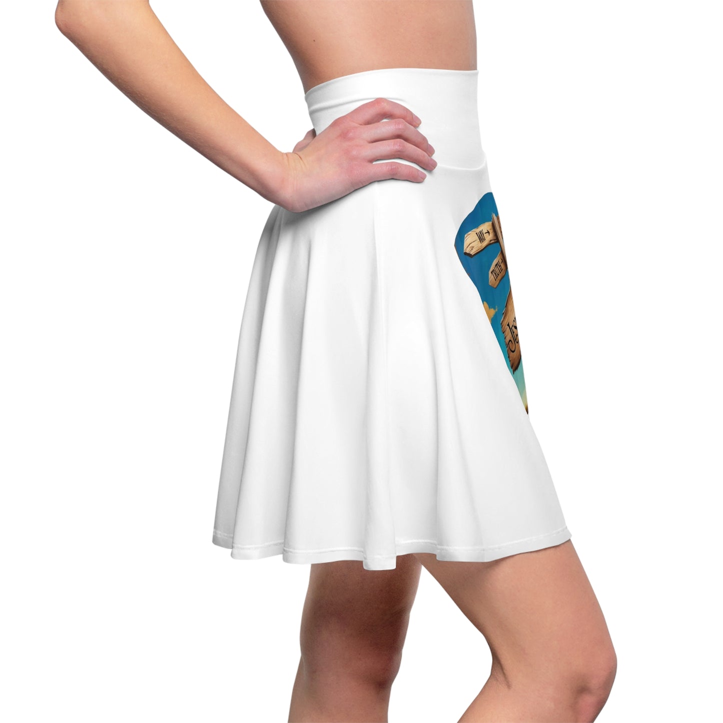 Faith Women's Skater Skirt (AOP)
