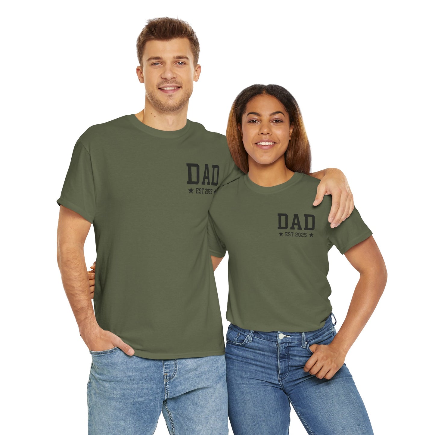 T-Shirt DAD EST 2025 Unisex Heavy Cotton Tee