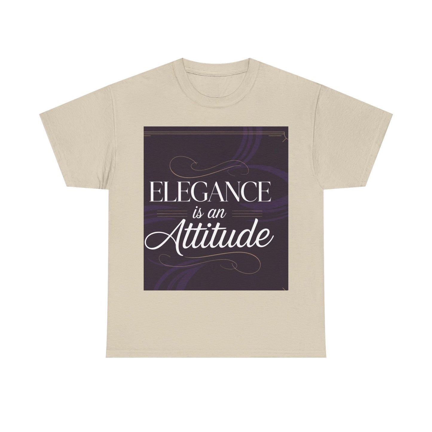 Elegance is an Attitude Unisex Heavy Cotton Tee, Casual Elegance Shirt, Fashion Statement Tee, Gift for Fashion Lovers, Stylish Everyday