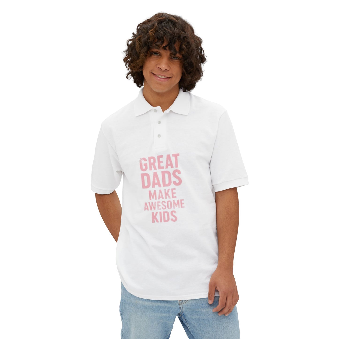 Polo Shirt Great Dad Make Awesome Kids Father's Day Gift