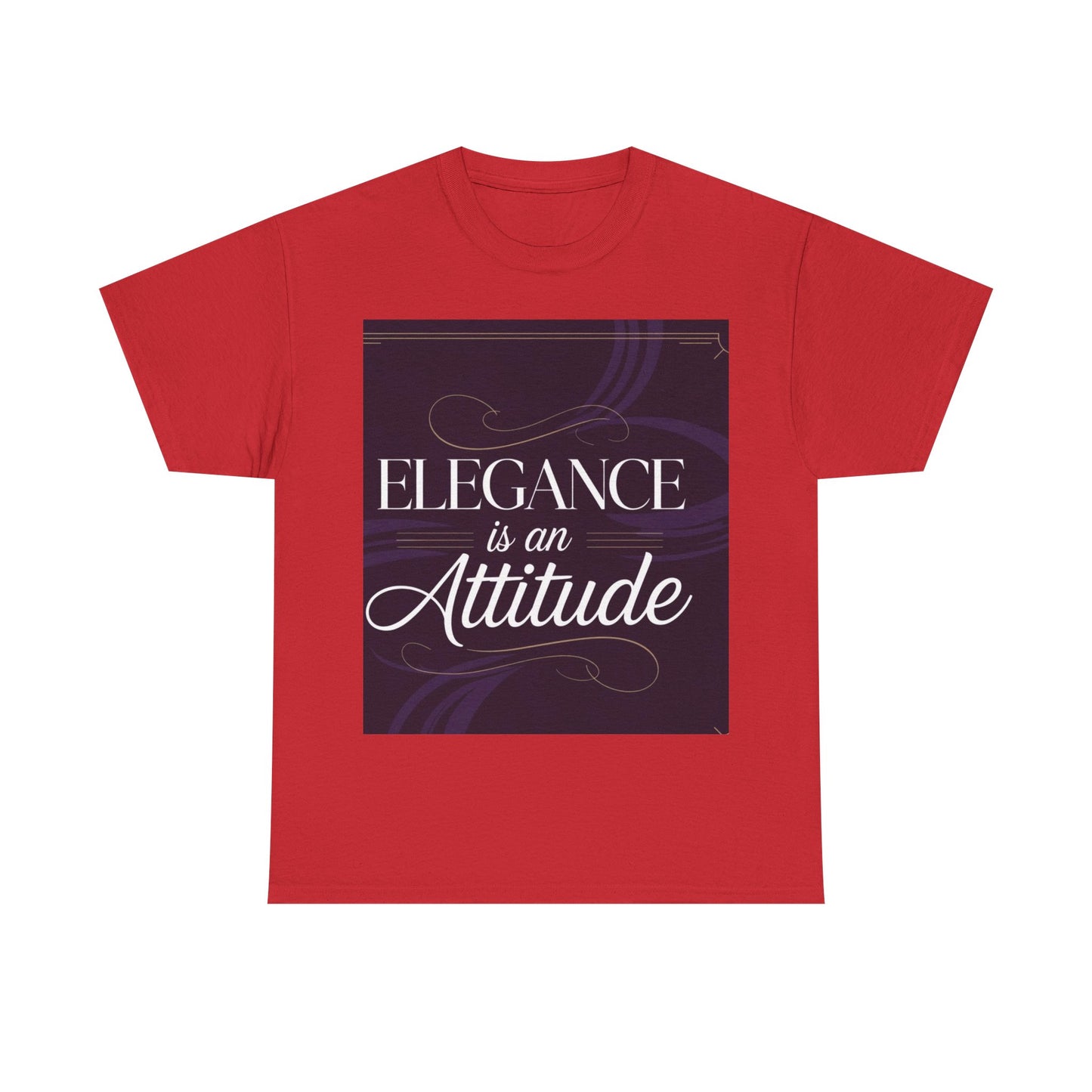 Elegance is an Attitude Unisex Heavy Cotton Tee, Casual Elegance Shirt, Fashion Statement Tee, Gift for Fashion Lovers, Stylish Everyday