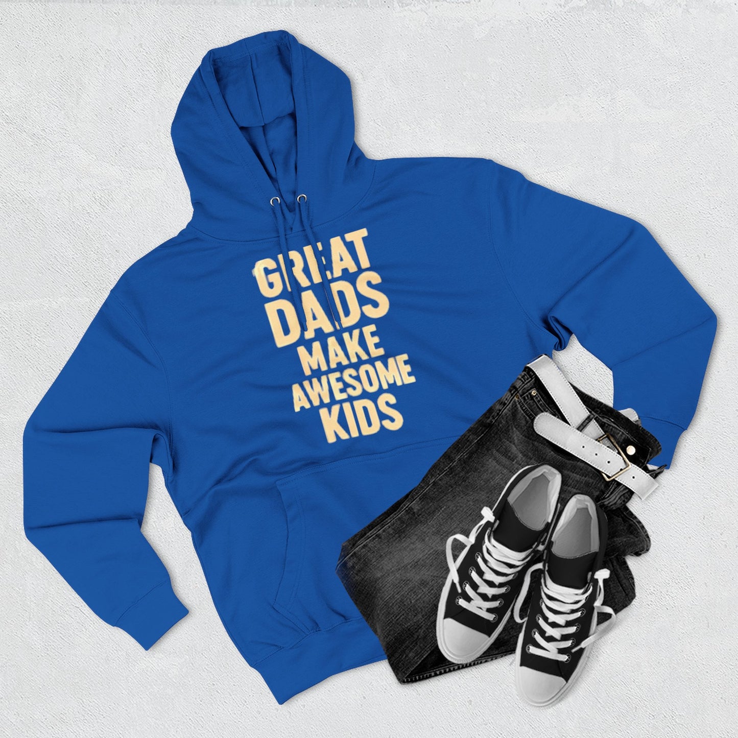 Fleece Hoodie - Great Dad Make Awesome Kids Design