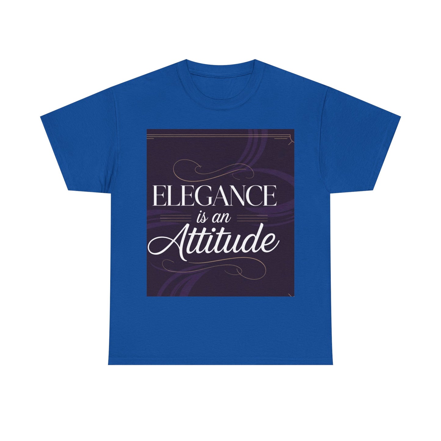 Elegance is an Attitude Unisex Heavy Cotton Tee, Casual Elegance Shirt, Fashion Statement Tee, Gift for Fashion Lovers, Stylish Everyday