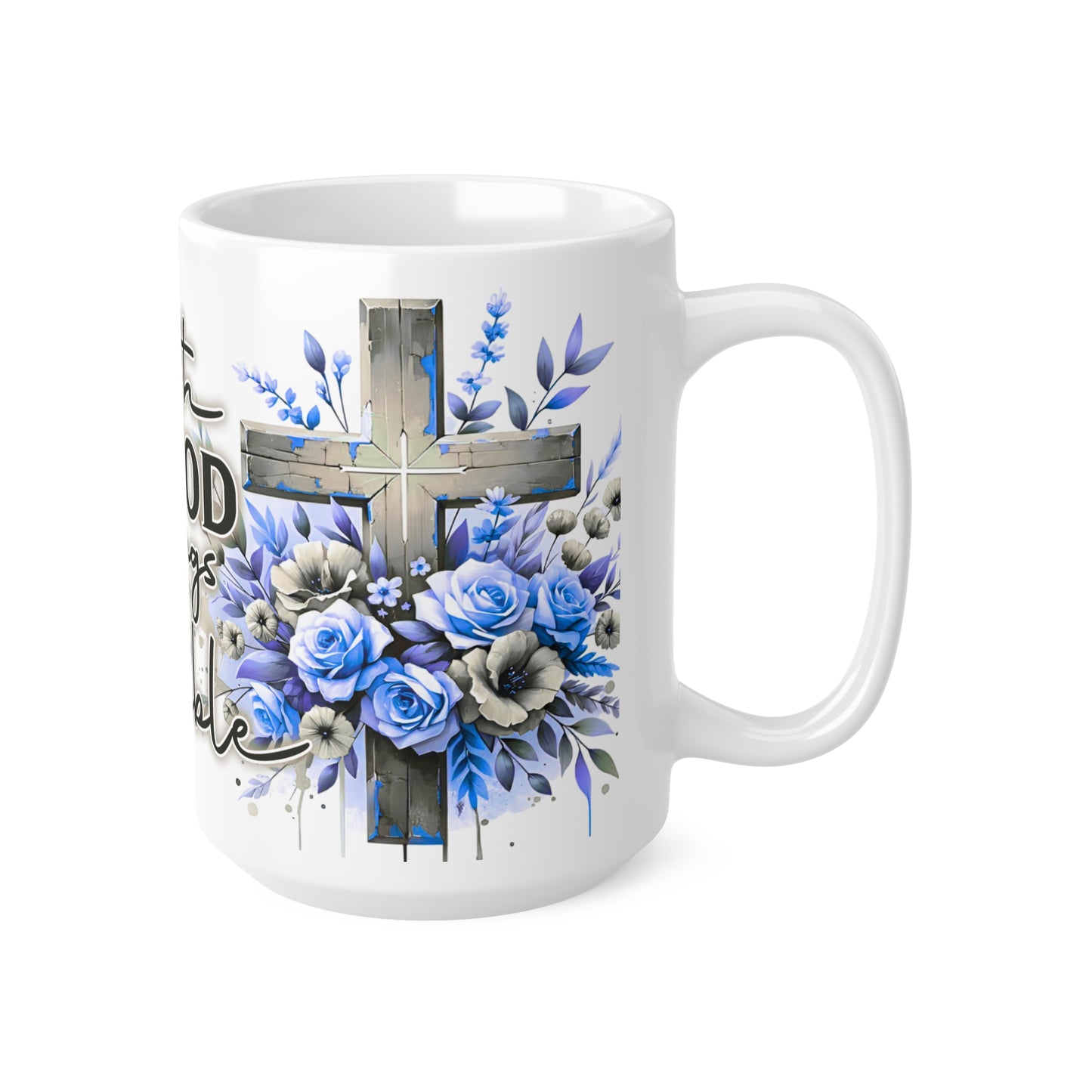 Ceramic Coffee Mug with Inspirational Quote, Floral Design, Motivational Gift for Friends, Tea Cup for Home, Office, Gifts for Women
