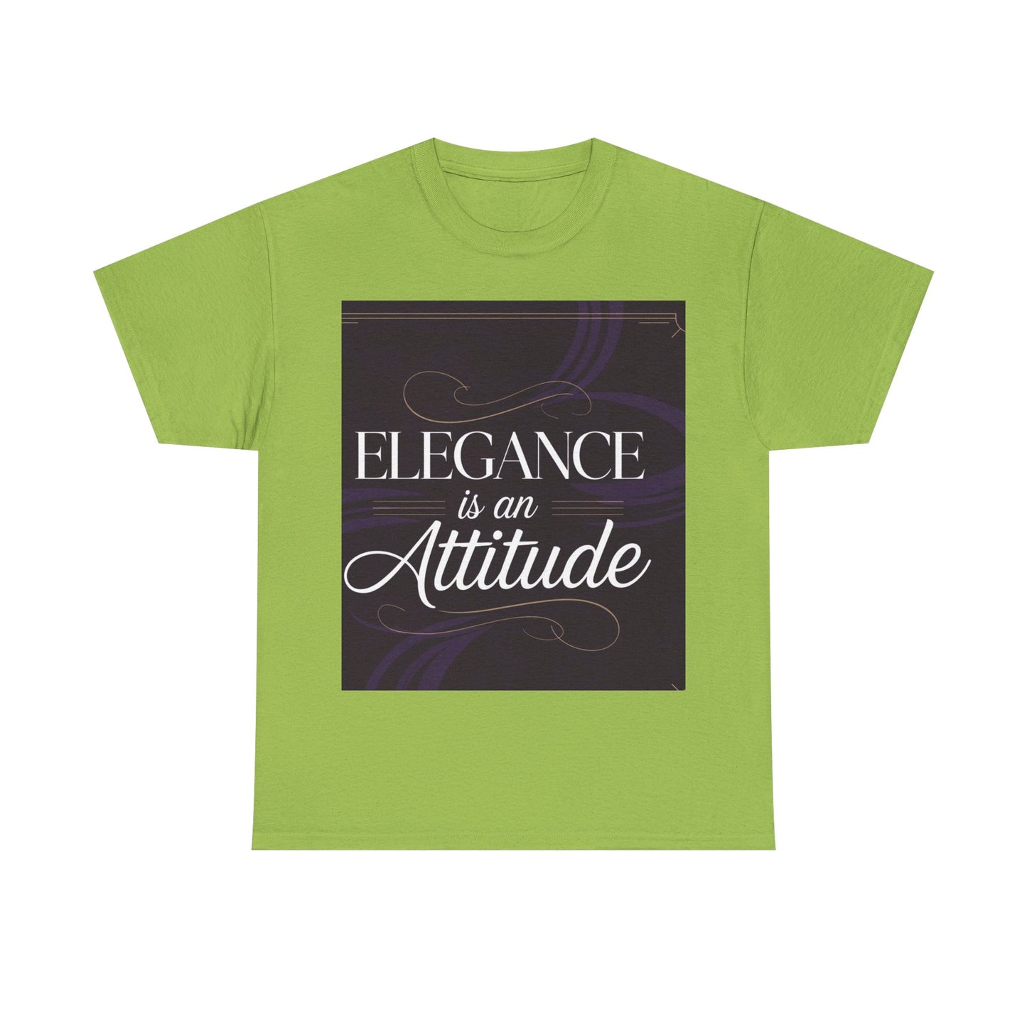 Elegance is an Attitude Unisex Heavy Cotton Tee, Casual Elegance Shirt, Fashion Statement Tee, Gift for Fashion Lovers, Stylish Everyday