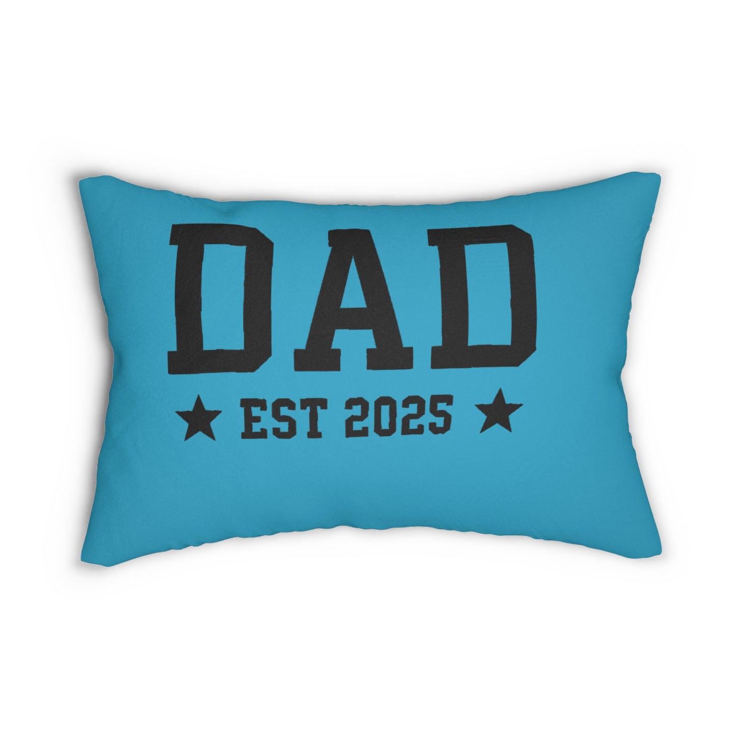 Dad Est. 2025 Lumbar Pillow, Personalized Gift for New Dads