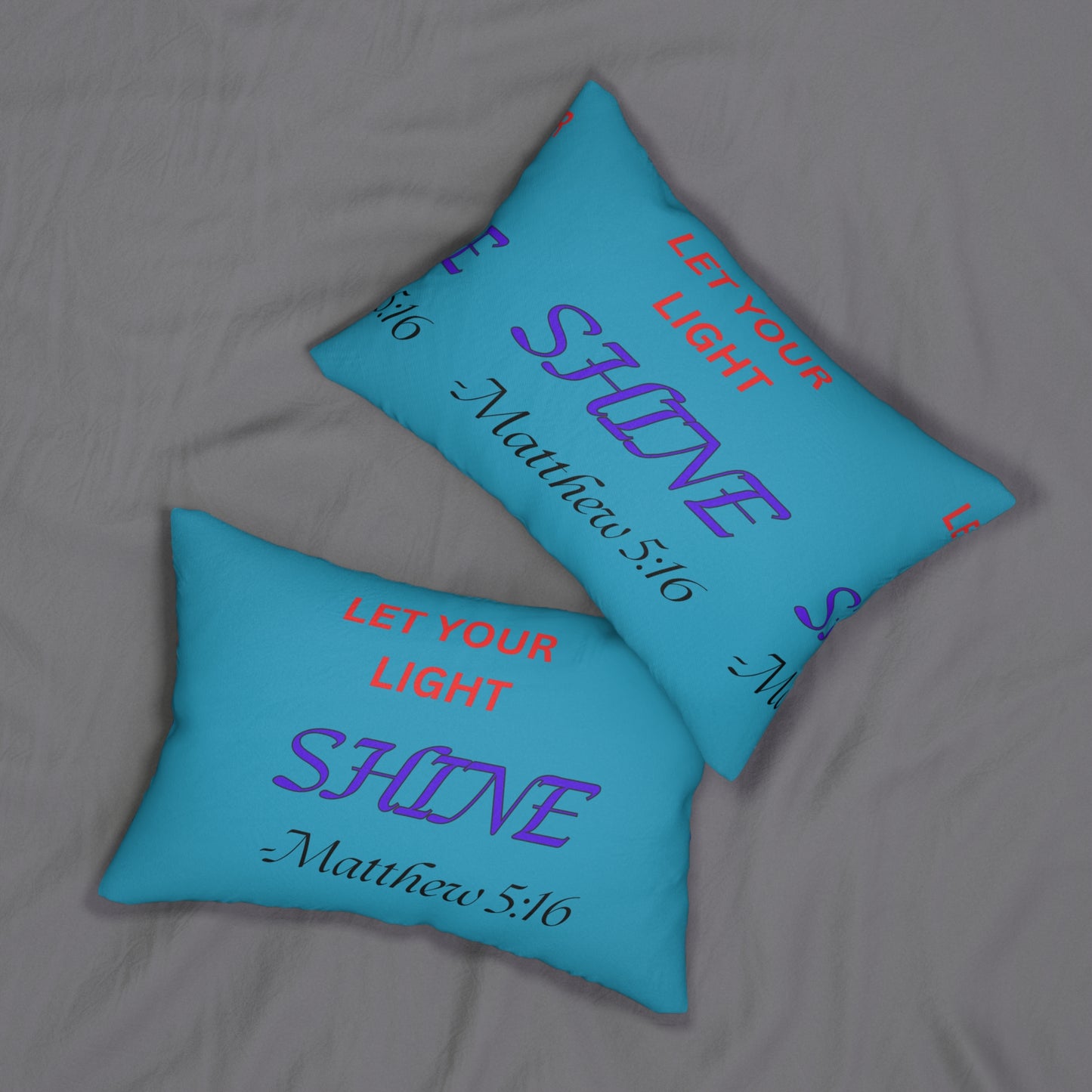 Inspirational Pillow Let Your Light Shine