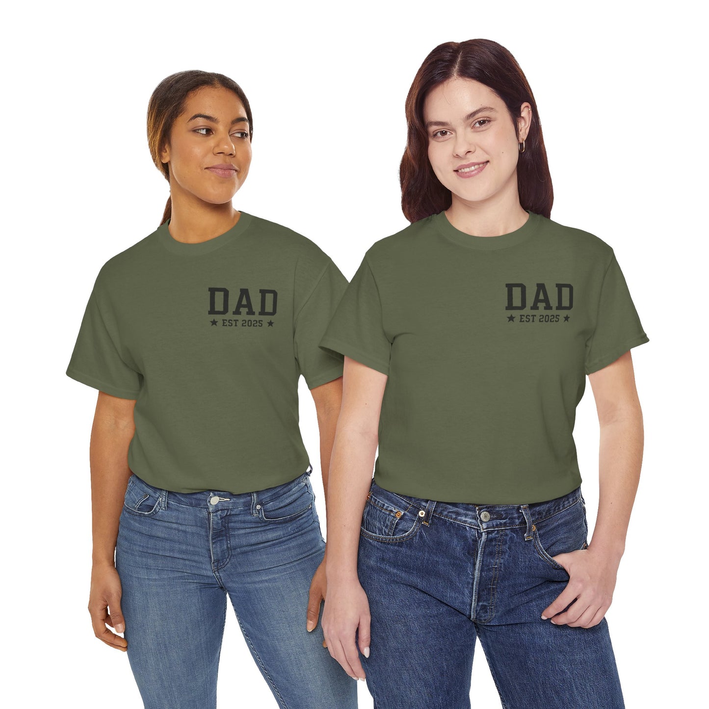 T-Shirt DAD EST 2025 Unisex Heavy Cotton Tee