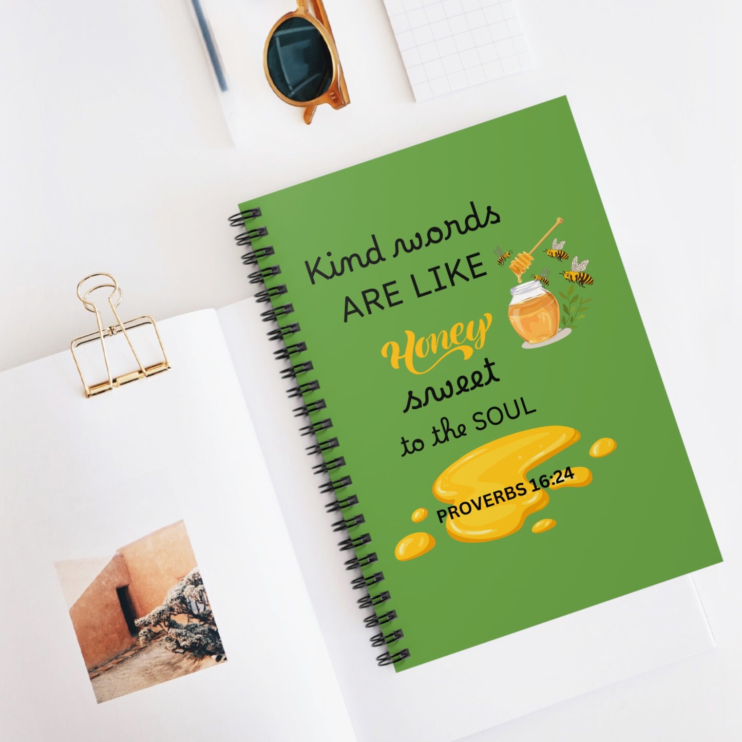 Kind Words Are Like Honey Spiral Notebook