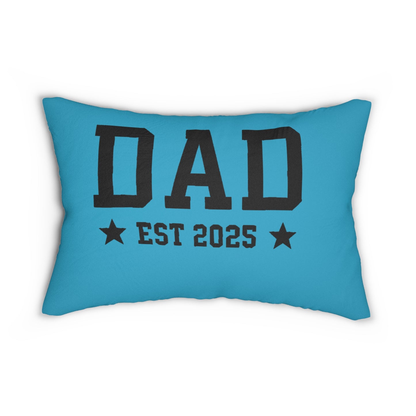 Dad Est. 2025 Lumbar Pillow, Personalized Gift for New Dads