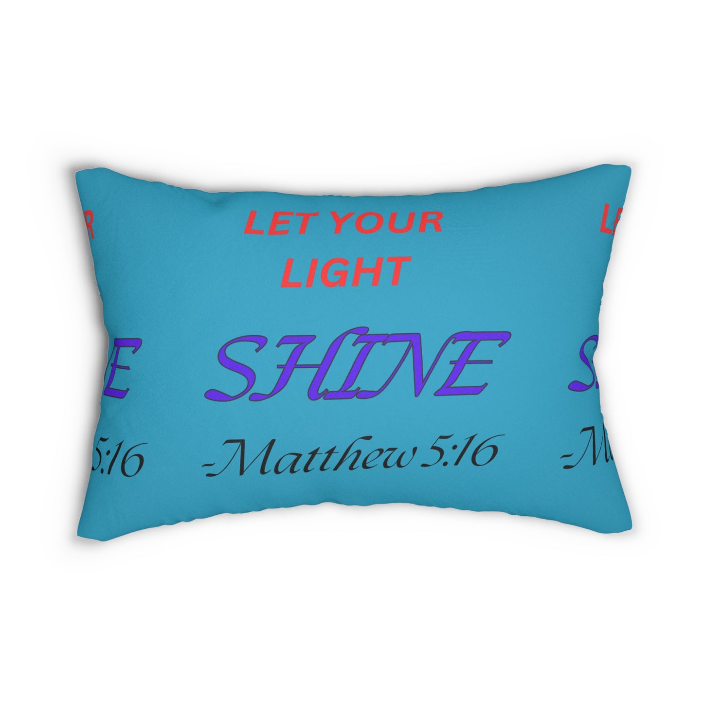 Inspirational Pillow Let Your Light Shine