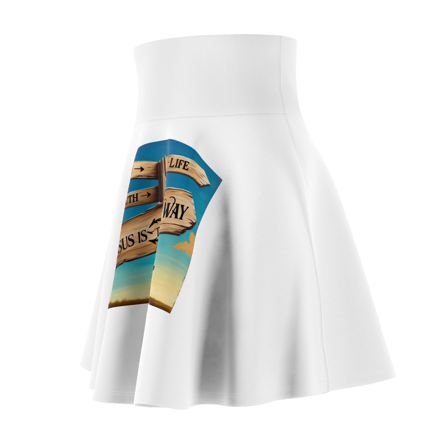 Faith Women's Skater Skirt (AOP)