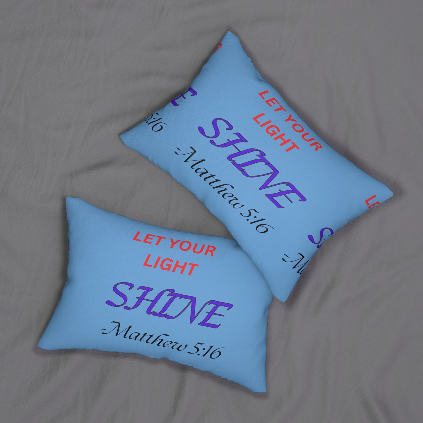 Inspirational Pillow Let Your Light Shine