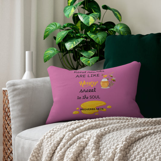 Lumbar Pillow - Kind Words Are Like Honey