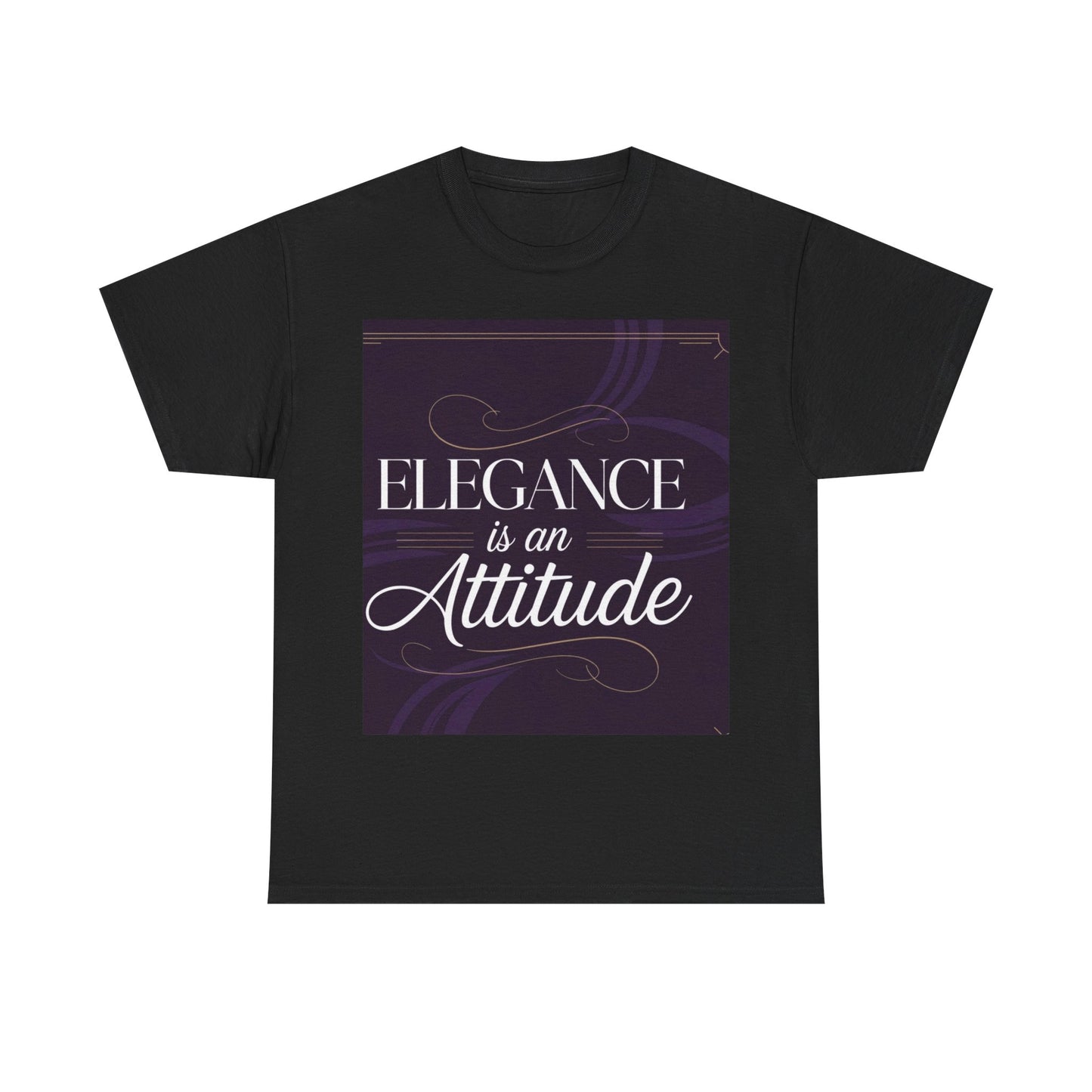 Elegance is an Attitude Unisex Heavy Cotton Tee, Casual Elegance Shirt, Fashion Statement Tee, Gift for Fashion Lovers, Stylish Everyday