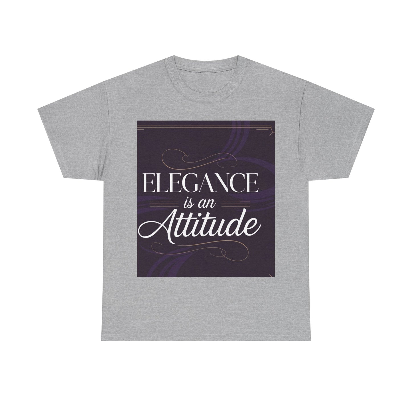 Elegance is an Attitude Unisex Heavy Cotton Tee, Casual Elegance Shirt, Fashion Statement Tee, Gift for Fashion Lovers, Stylish Everyday
