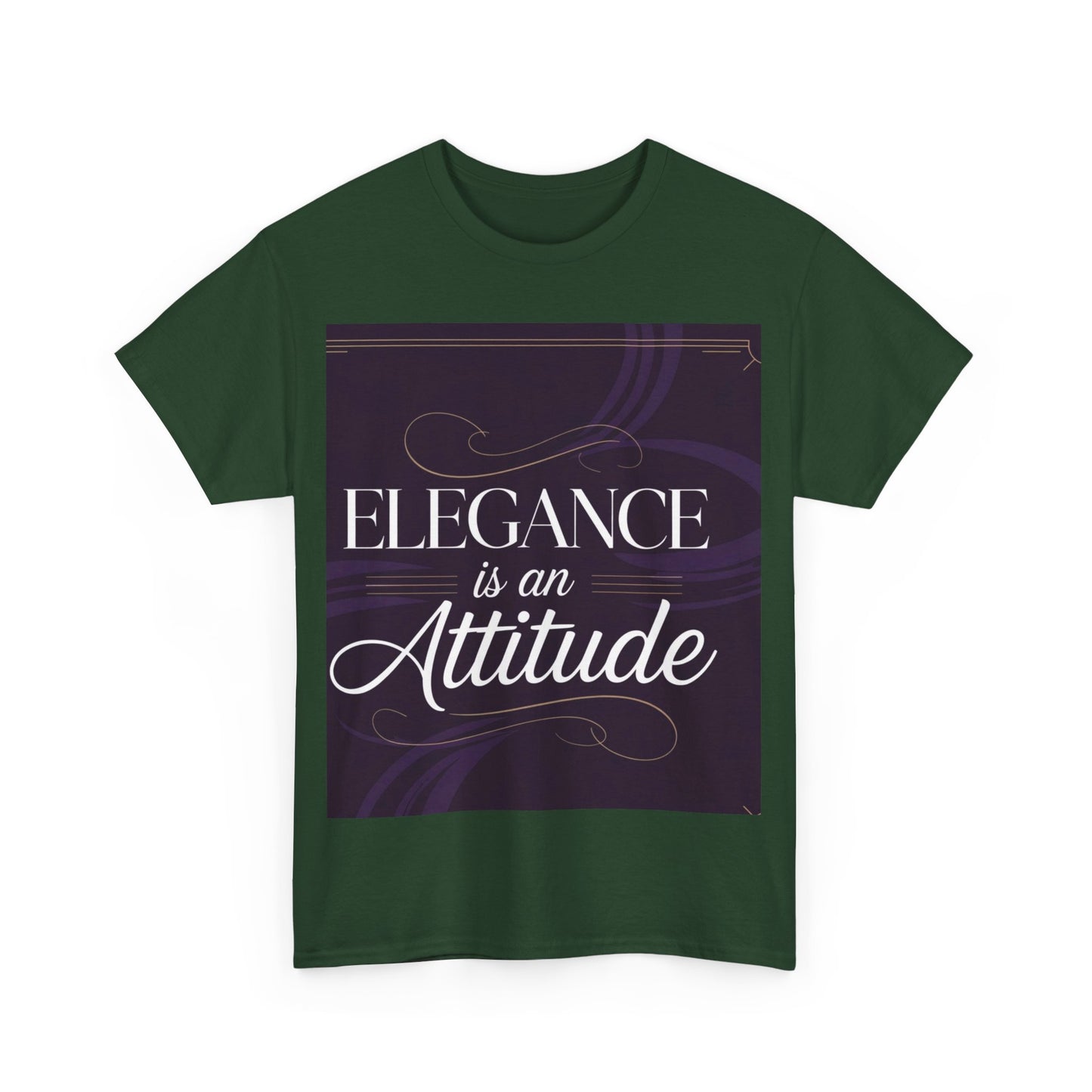 Elegance is an Attitude Unisex Heavy Cotton Tee, Casual Elegance Shirt, Fashion Statement Tee, Gift for Fashion Lovers, Stylish Everyday