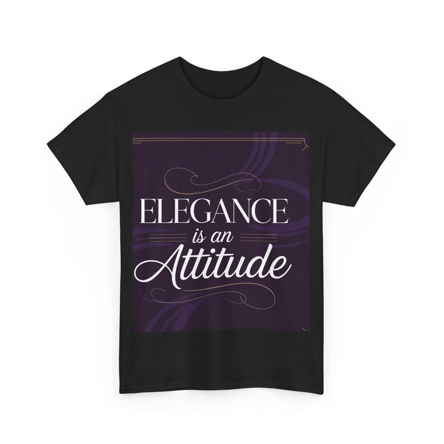 Elegance is an Attitude Unisex Heavy Cotton Tee, Casual Elegance Shirt, Fashion Statement Tee, Gift for Fashion Lovers, Stylish Everyday