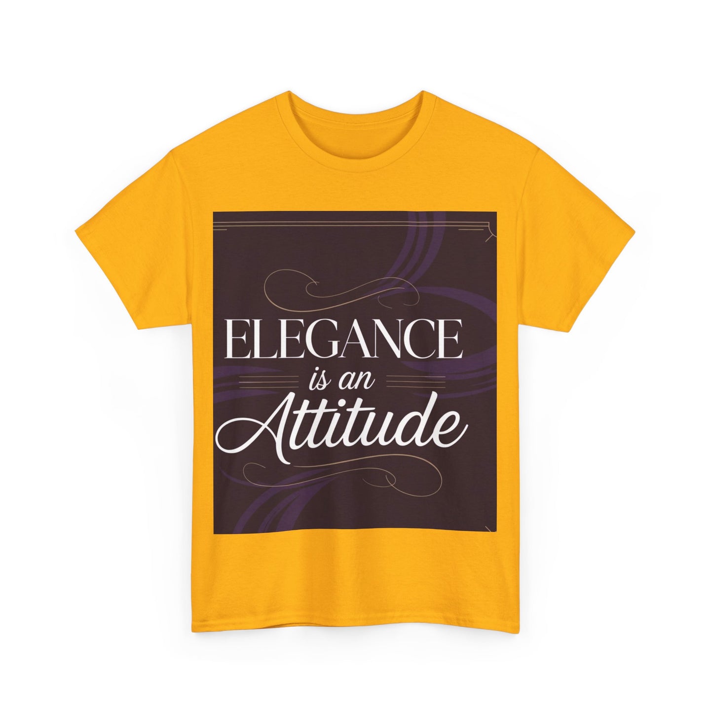 Elegance is an Attitude Unisex Heavy Cotton Tee, Casual Elegance Shirt, Fashion Statement Tee, Gift for Fashion Lovers, Stylish Everyday