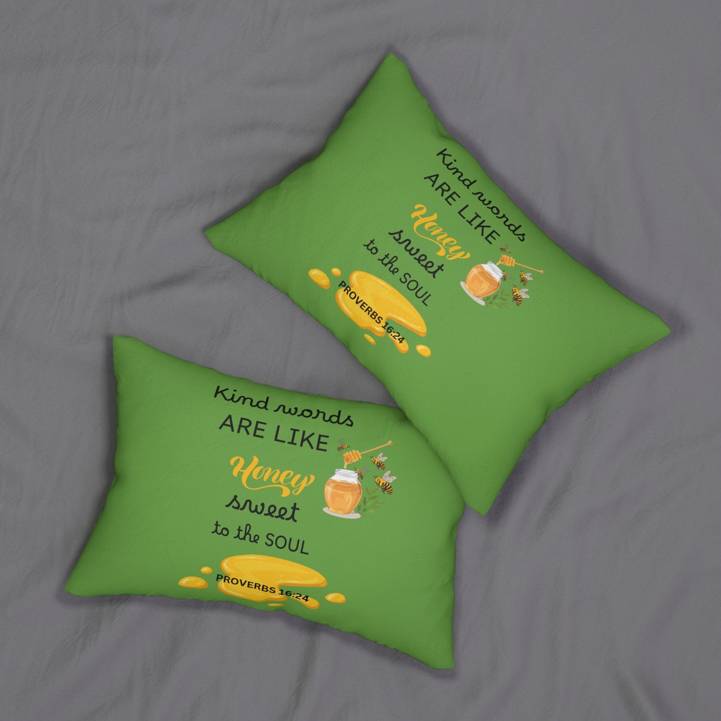 Lumbar Pillow - Kind Words Are Like Honey