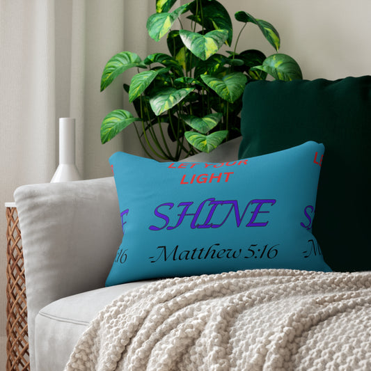 Inspirational Pillow Let Your Light Shine