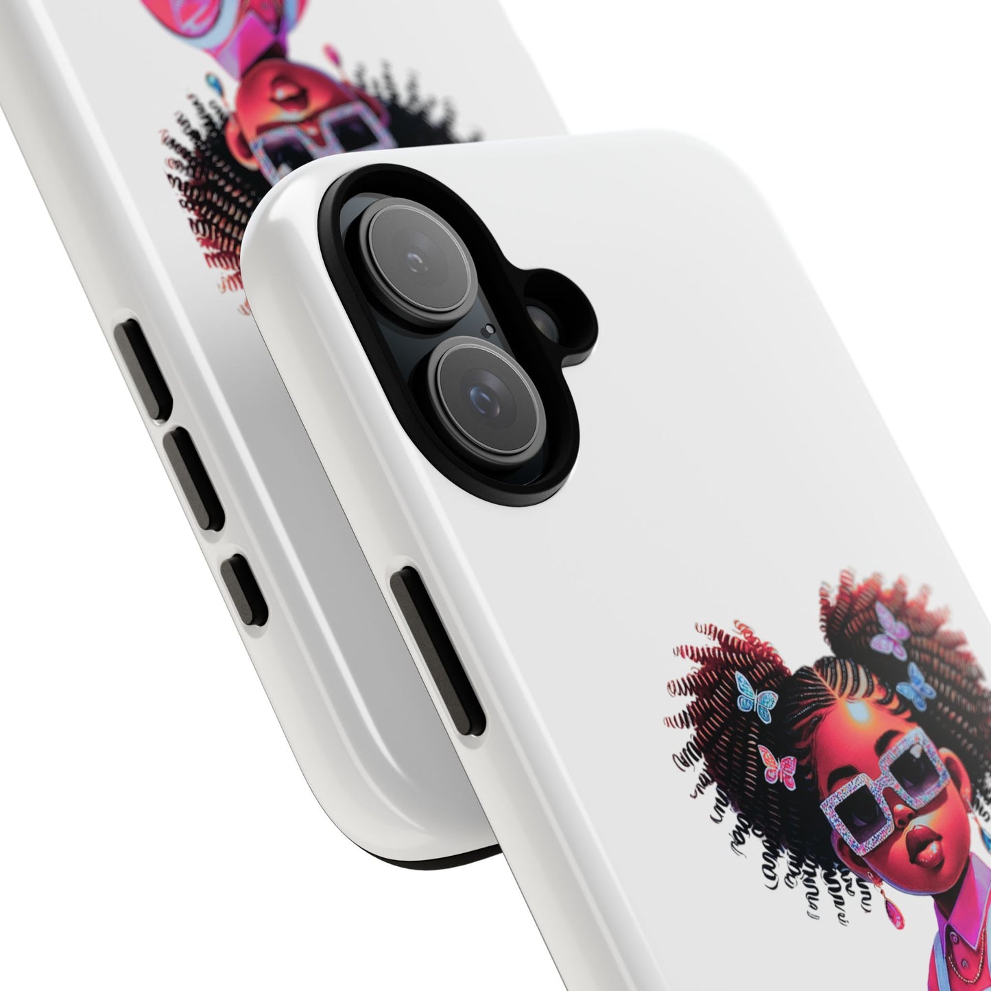 Trendy Phone Case - Sassy Girl Design, Personalized Gift, Durable Protection, Kid's Room Decor, Fun Accessory