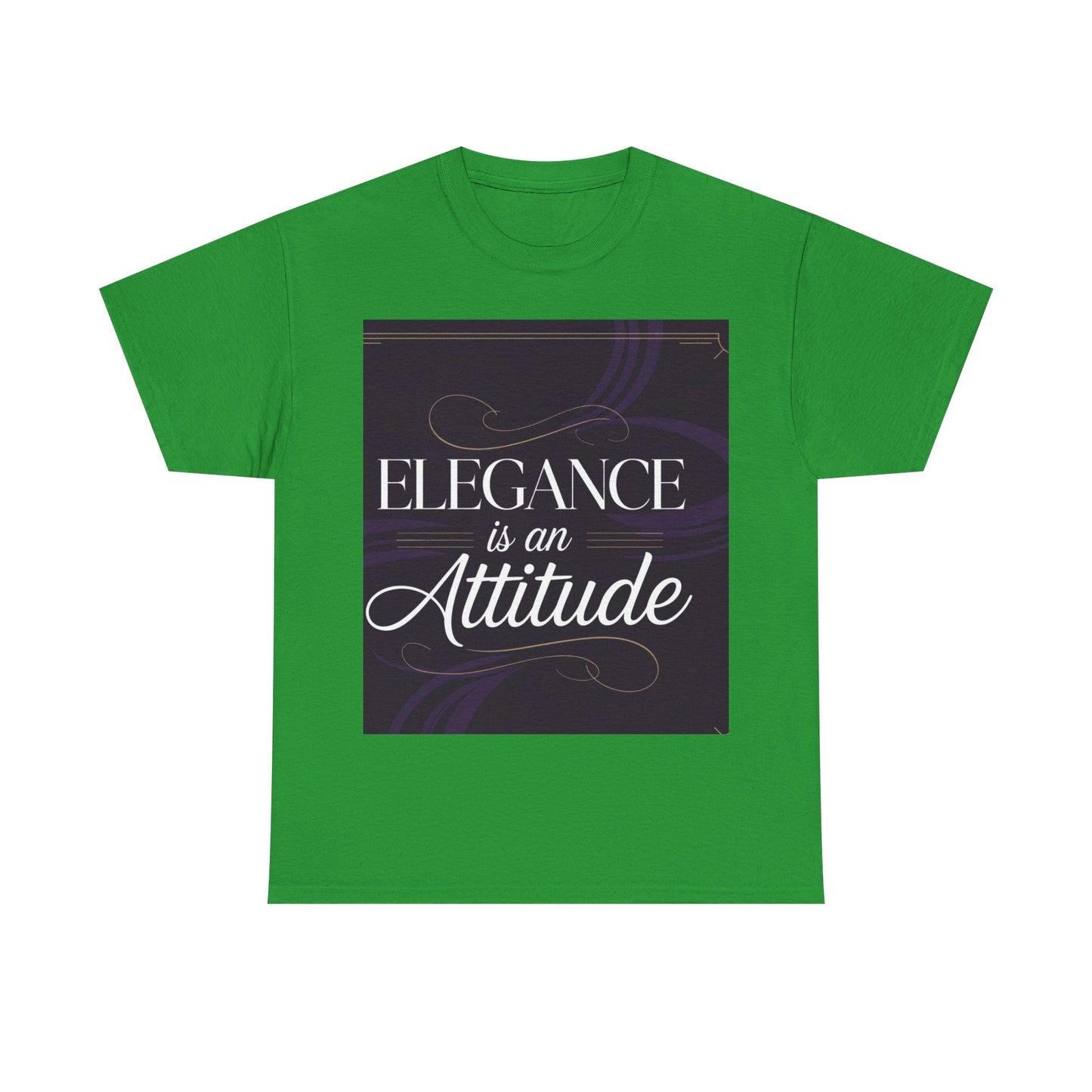 Elegance is an Attitude Unisex Heavy Cotton Tee, Casual Elegance Shirt, Fashion Statement Tee, Gift for Fashion Lovers, Stylish Everyday