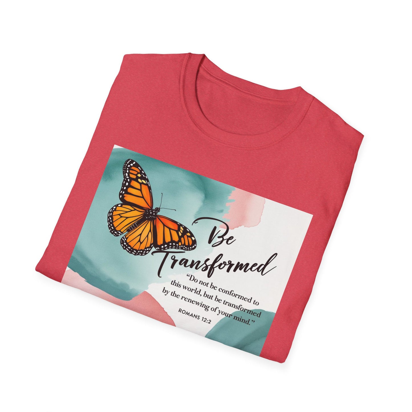 Inspirational Butterfly T-Shirt - 'Be Transformed'
