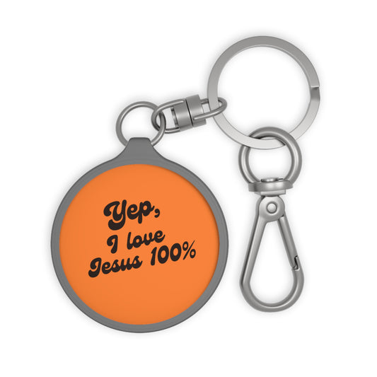 Yep I Love Jesus 100% Keyring Tag