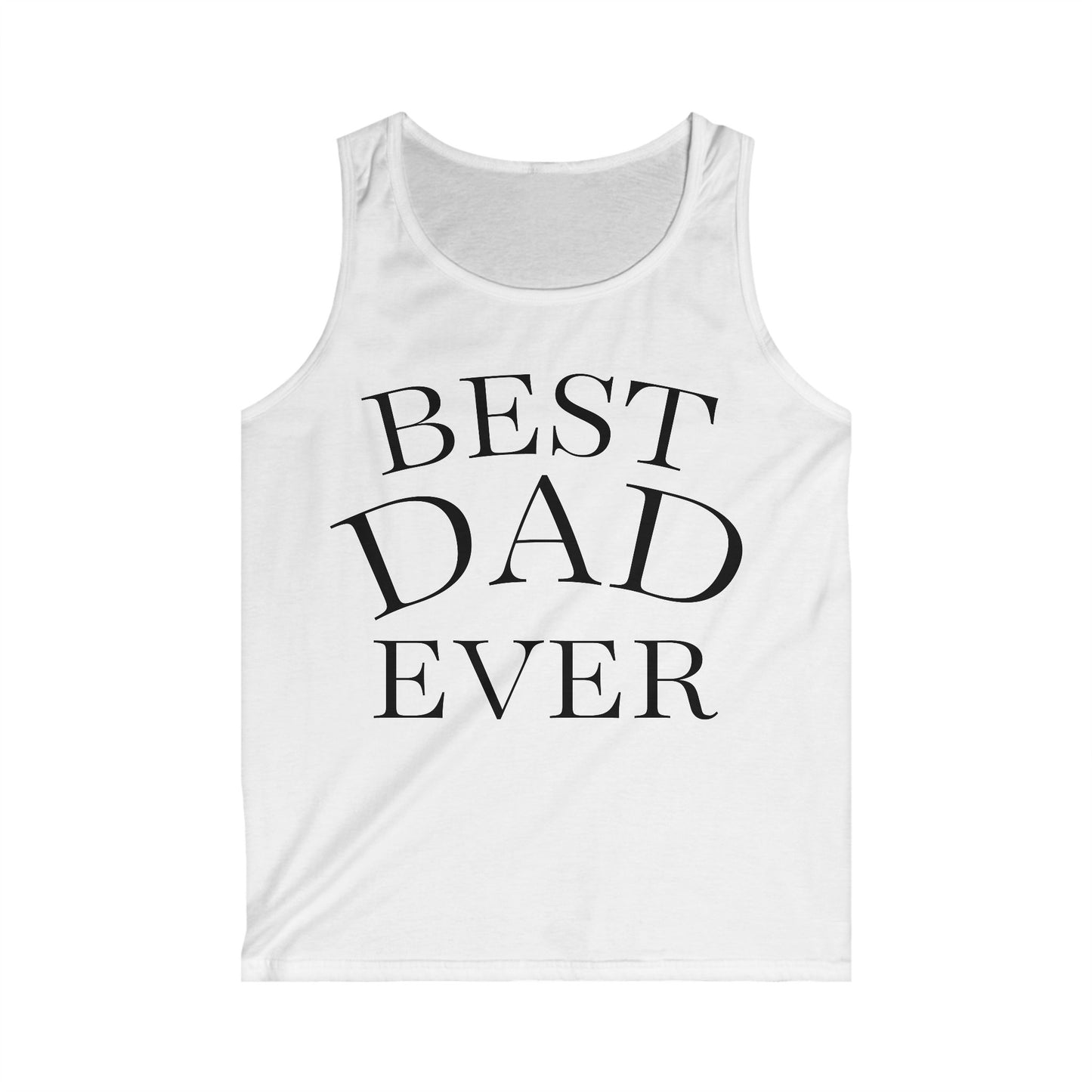 Men's Best Dad Ever Softstyle Tank Top | Perfect Gift for Father's Day