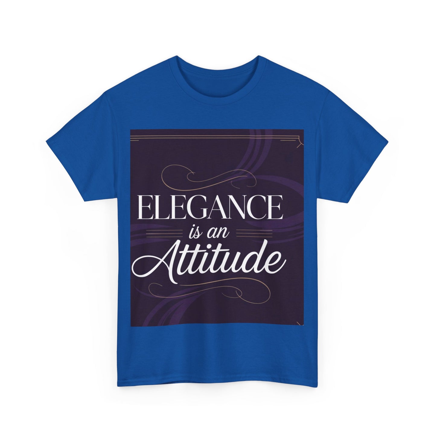 Elegance is an Attitude Unisex Heavy Cotton Tee, Casual Elegance Shirt, Fashion Statement Tee, Gift for Fashion Lovers, Stylish Everyday