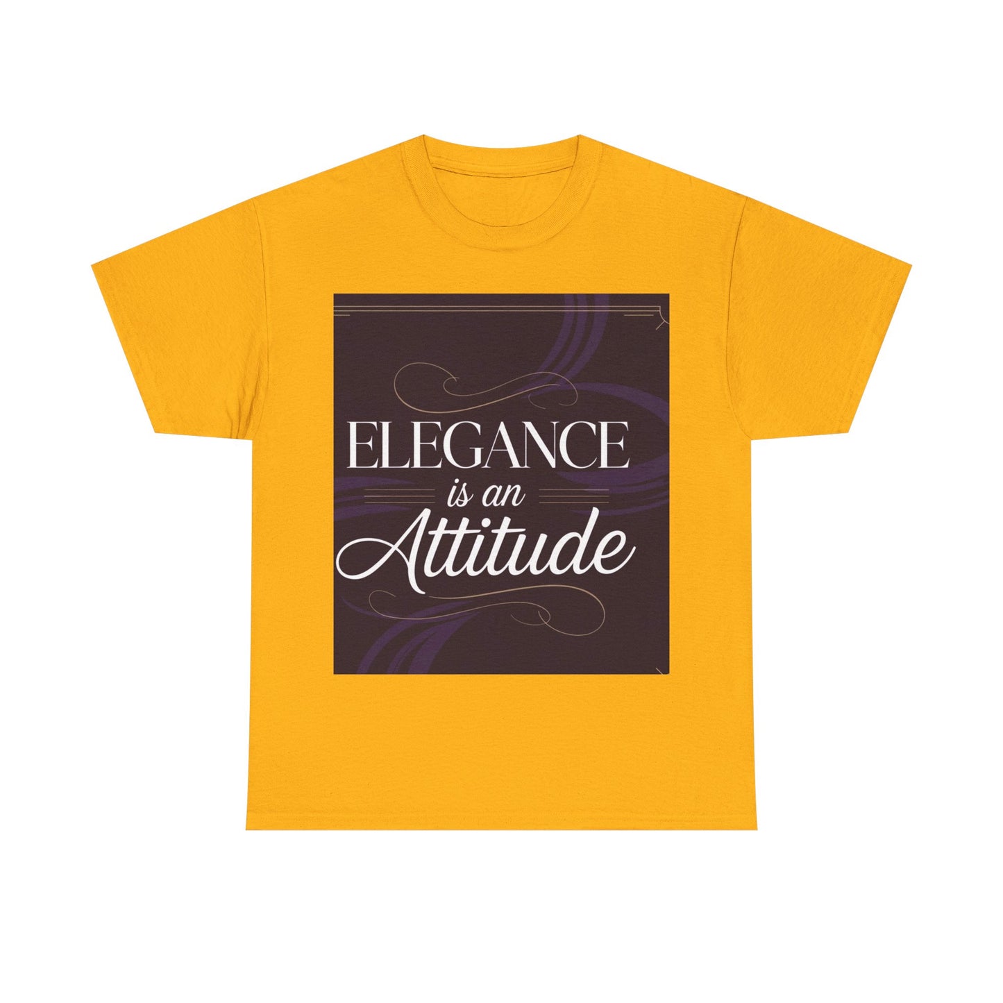 Elegance is an Attitude Unisex Heavy Cotton Tee, Casual Elegance Shirt, Fashion Statement Tee, Gift for Fashion Lovers, Stylish Everyday