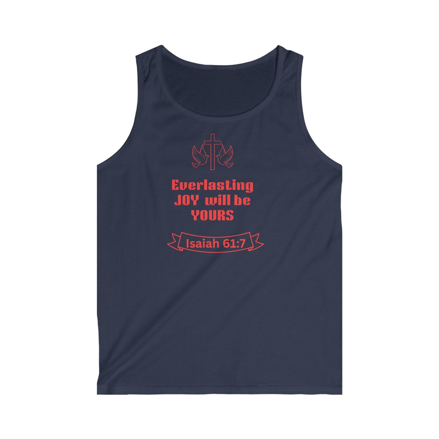 Men's Inspirational Tank Top - Everlasting Joy, Christian Apparel