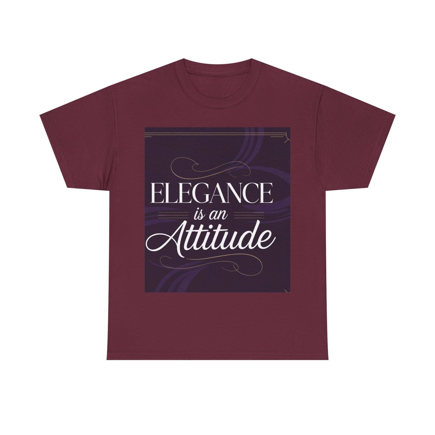 Elegance is an Attitude Unisex Heavy Cotton Tee, Casual Elegance Shirt, Fashion Statement Tee, Gift for Fashion Lovers, Stylish Everyday
