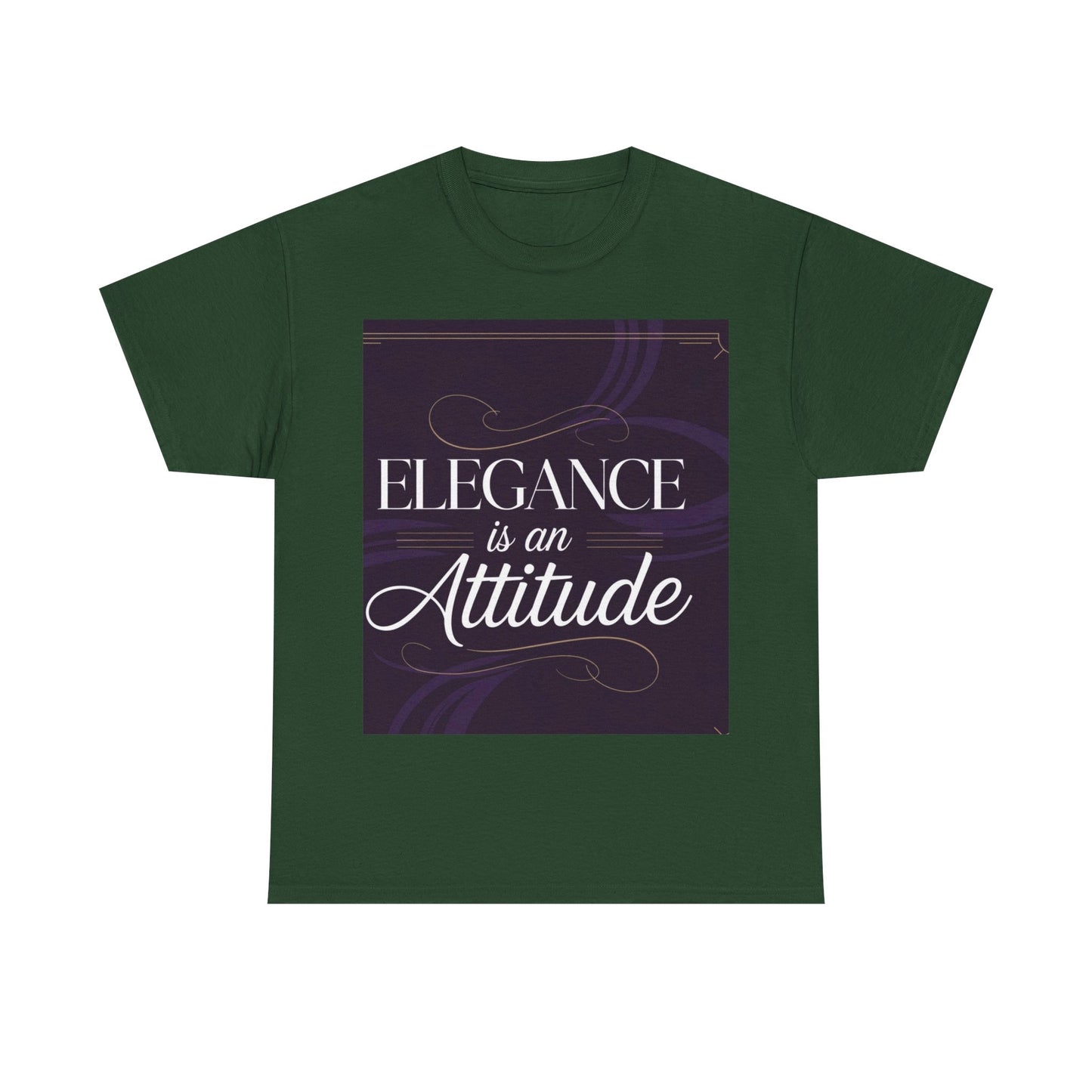 Elegance is an Attitude Unisex Heavy Cotton Tee, Casual Elegance Shirt, Fashion Statement Tee, Gift for Fashion Lovers, Stylish Everyday