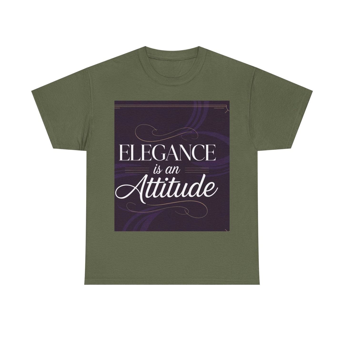 Elegance is an Attitude Unisex Heavy Cotton Tee, Casual Elegance Shirt, Fashion Statement Tee, Gift for Fashion Lovers, Stylish Everyday