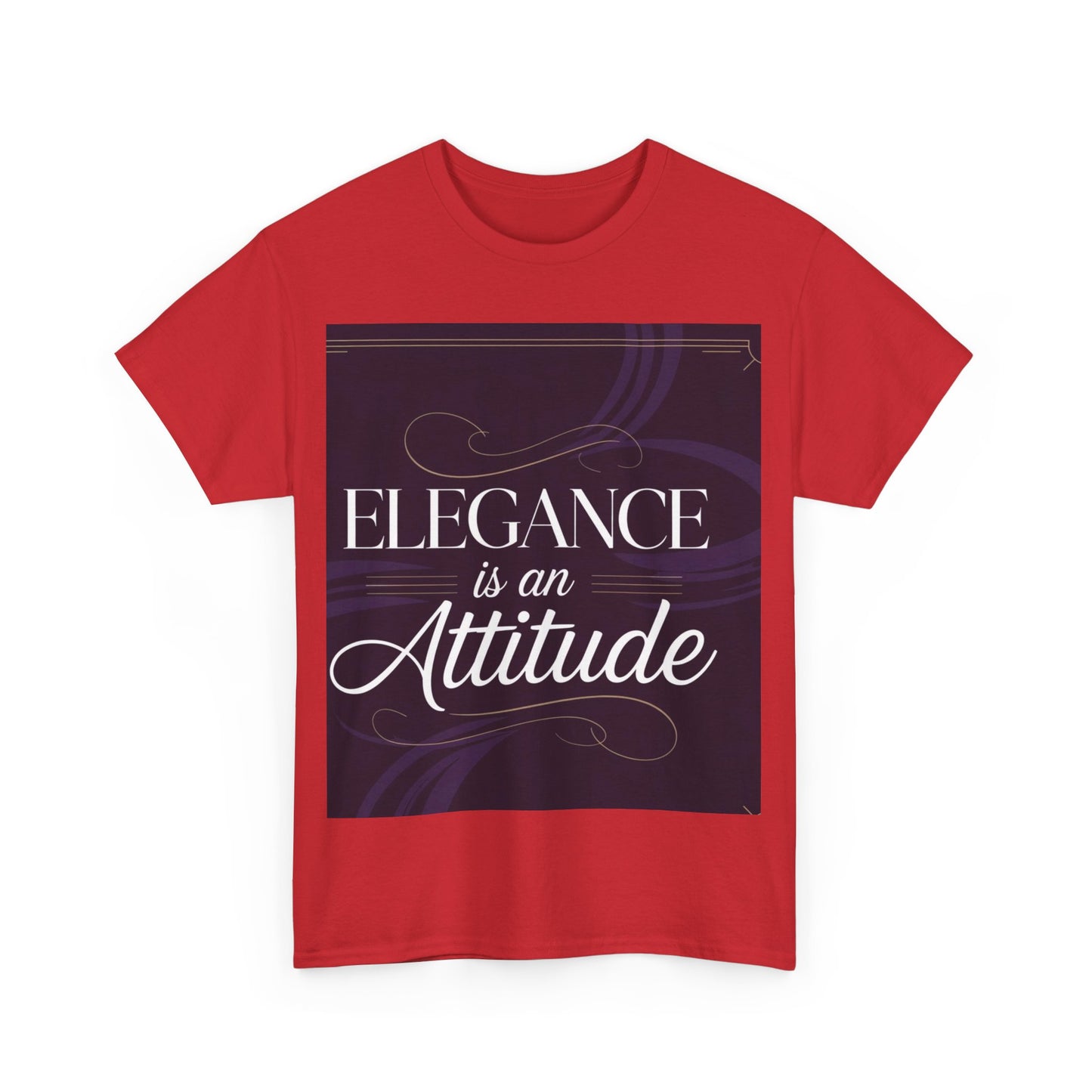 Elegance is an Attitude Unisex Heavy Cotton Tee, Casual Elegance Shirt, Fashion Statement Tee, Gift for Fashion Lovers, Stylish Everyday