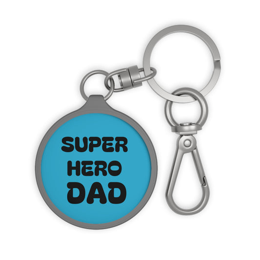 Super Hero Dad Keyring Tag
