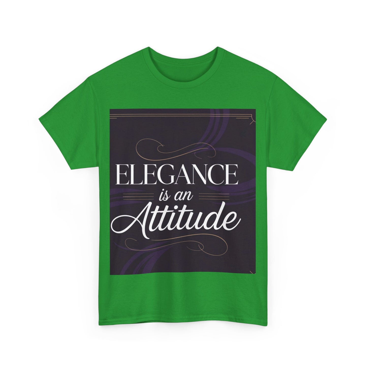 Elegance is an Attitude Unisex Heavy Cotton Tee, Casual Elegance Shirt, Fashion Statement Tee, Gift for Fashion Lovers, Stylish Everyday