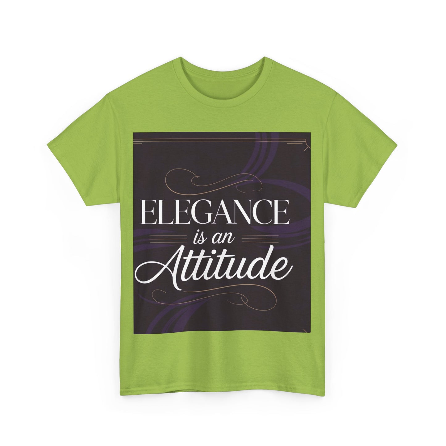 Elegance is an Attitude Unisex Heavy Cotton Tee, Casual Elegance Shirt, Fashion Statement Tee, Gift for Fashion Lovers, Stylish Everyday